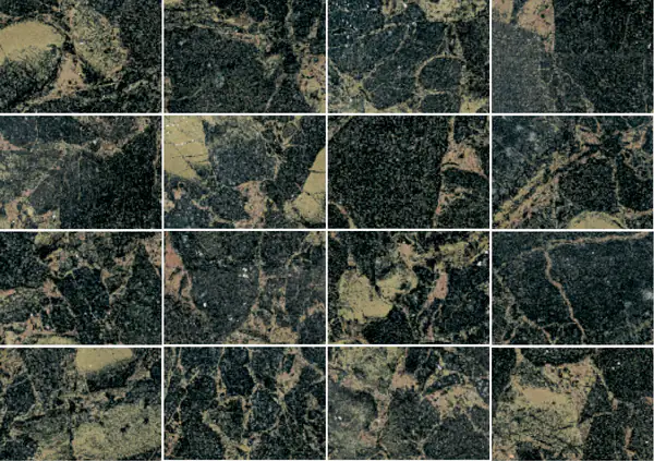 رخام إيراني أخضر ذهبي مطابقة كتاب مفتوح