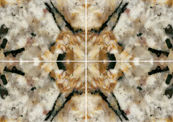 جرانيت برازيلي ذهبي فضي عروق غير متطابقة