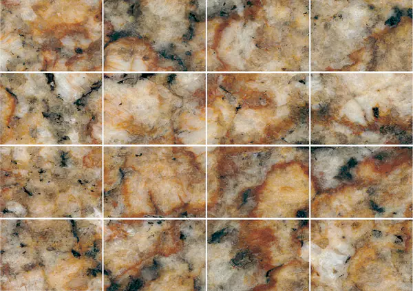 جرانيت برازيلي بلون التوب الذهبي مطابقة كتاب مزدوج مفتوح