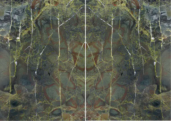 كوارتزيت البازيل البرازيلي الأخضر مطابقة ربع كتاب