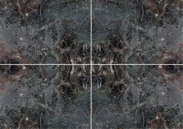 الجرانيت الروسي الأخضر (البيروكسينيت الأخضر) عروق متتابعة