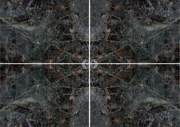 الجرانيت الروسي الأخضر (البيروكسينيت الأخضر) عروق غير متطابقة