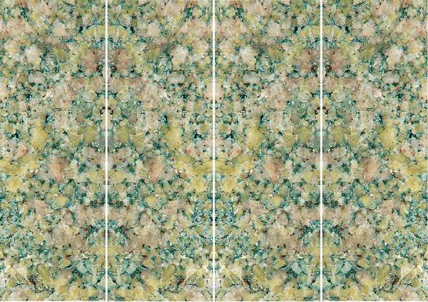 جرانيت الورد الأخضر الهندي غير مطابق