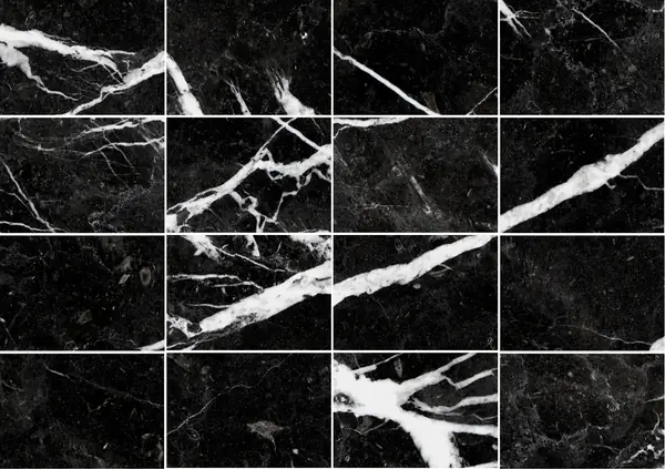 رخام صيني أسود جليدي مطابقة كتاب مفتوح