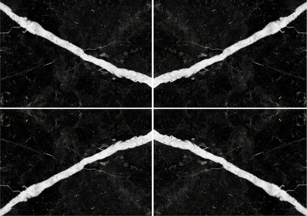 رخام صيني أسود جليدي عروق غير متطابقة