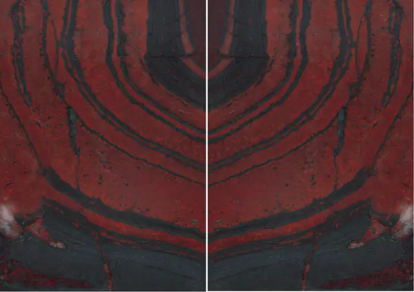 جرانيت برازيلي أحمر حديدي مطابقة ربع كتاب