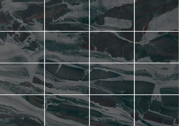 جرانيت برازيلي أحمر داكن مطابقة ربع كتاب