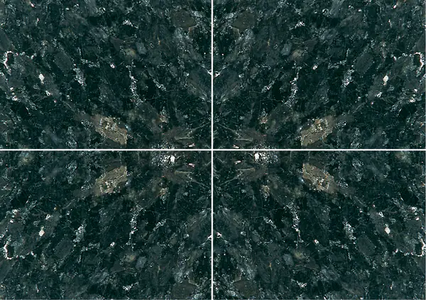 جرانيت لابرادور الأسود النرويجي عروق متتابعة