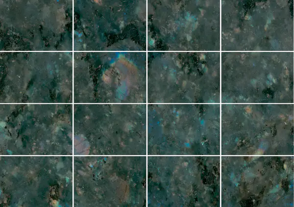 جرانيت مالاجاشي أزرق لابرادوريت مطابقة ربع كتاب