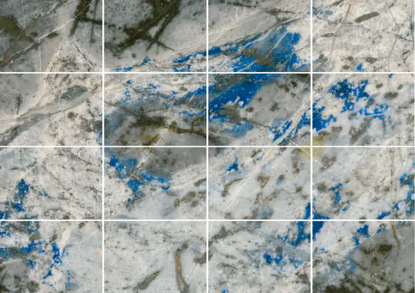 عيون اللازورد رخام تشيلي مطابقة ربع كتاب