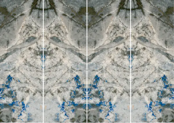 عيون اللازورد رخام تشيلي غير مطابق