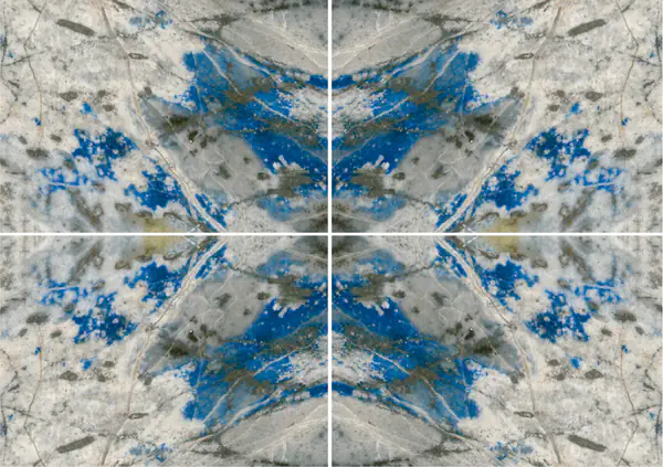 عيون اللازورد رخام تشيلي عروق غير متطابقة