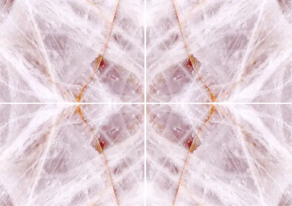 كوارتزيت برازيلي وردي لومكس عروق غير متطابقة