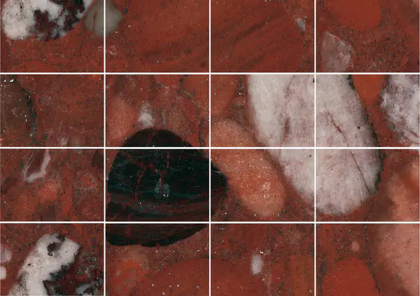 جرانيت ماريناس الأحمر البرازيلي مطابقة كتاب مزدوج مفتوح