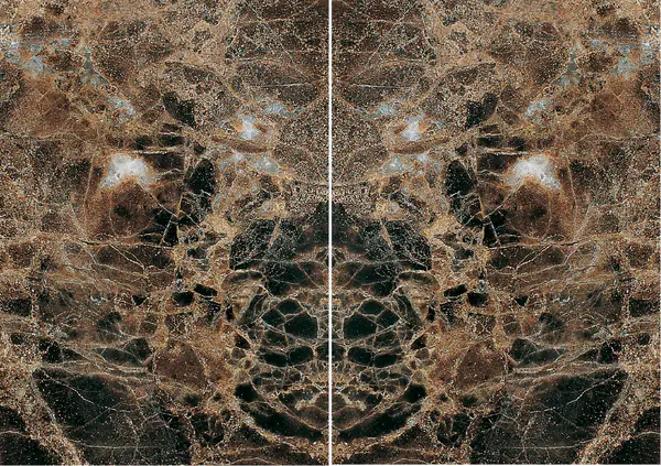 رخام مارون إمبيرادور الإسباني الداكن مطابقة ربع كتاب