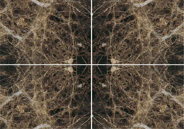 رخام مارون إمبيرادور الإسباني عروق غير متطابقة