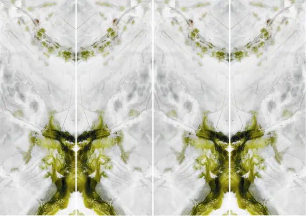 رخام صيني أبيض ضبابي غير مطابق