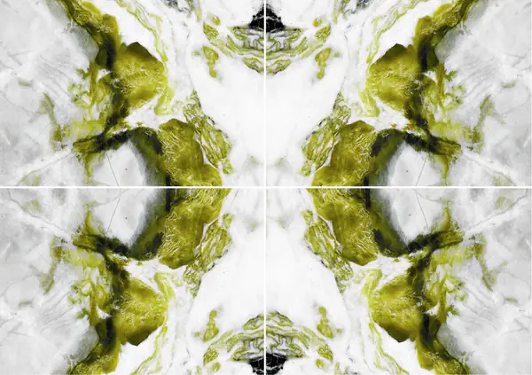 رخام صيني أبيض ضبابي عروق متتابعة