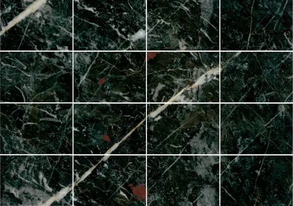 رخام مغربي نيرو أفريكانو مطابقة كتاب مزدوج مفتوح