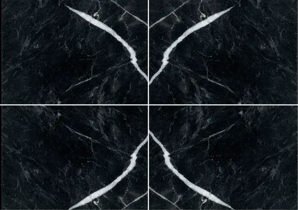 رخام نيرو دي أورميا الإيطالي عروق متتابعة