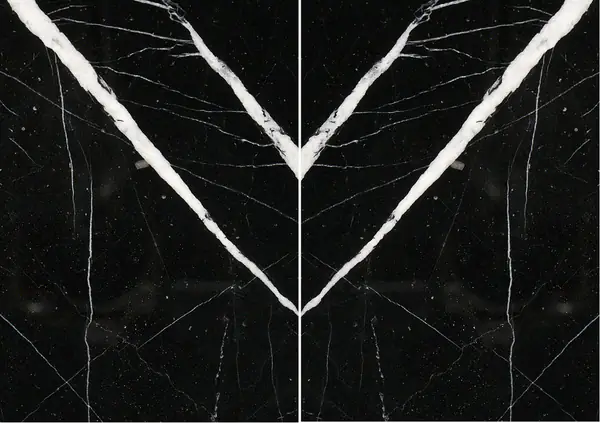 رخام نيرو ماركينا الإسباني الفاخر مطابقة ربع كتاب