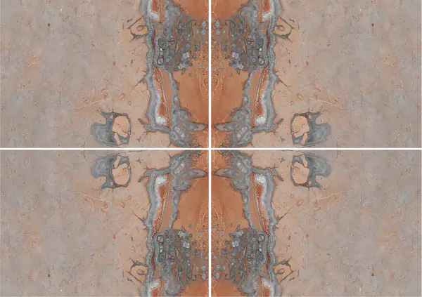 رخام نويزيت فلوري الإيطالي عروق غير متطابقة