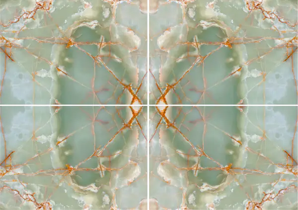 ضوء أونيكس الأخضر الإيراني عروق غير متطابقة