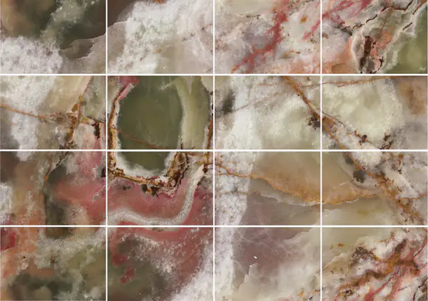 أونيكس أخضر متعدد الألوان باكستاني مطابقة كتاب مزدوج مفتوح