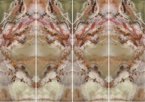 أونيكس أخضر متعدد الألوان باكستاني غير مطابق