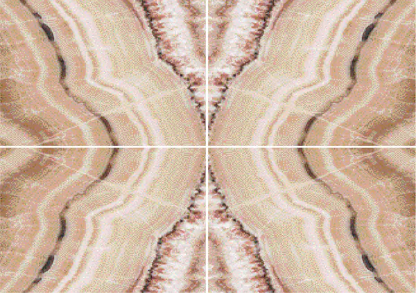 أونيكس آيريس وردي مقطوع بالعرض تركي عروق غير متطابقة