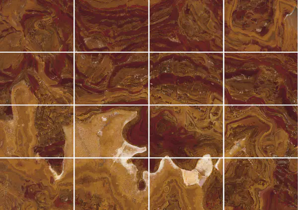 أونيكس متعدد الألوان الأحمر الباكستاني مطابقة ربع كتاب