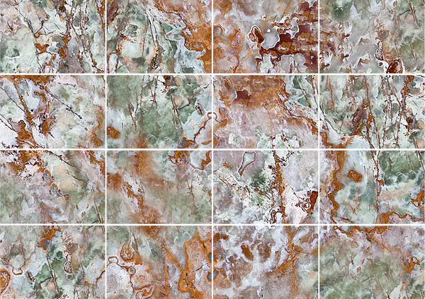 أونيكس مولتيجرين إيراني مطابقة كتاب مزدوج مفتوح