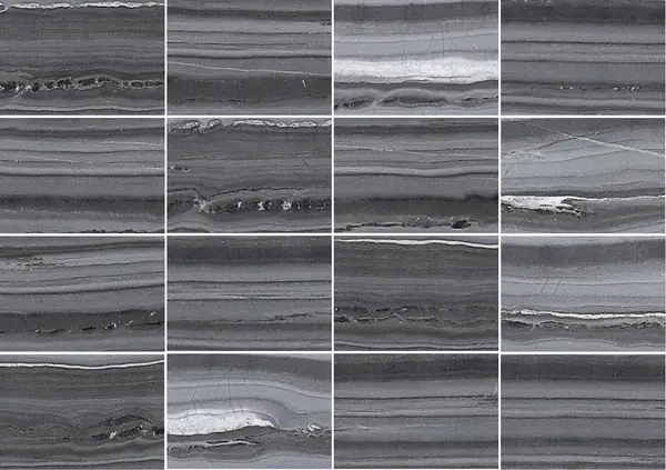 رخام باليساندرو الأسود التركي مطابقة كتاب مفتوح