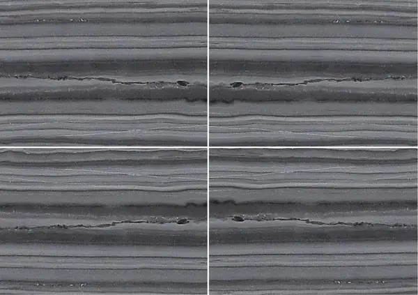 رخام باليساندرو الأسود التركي عروق متتابعة