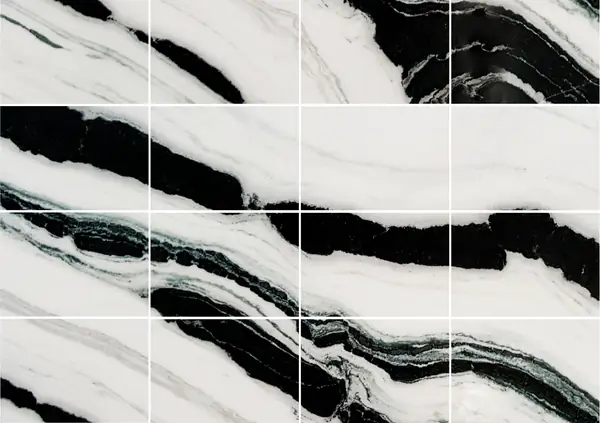 رخام باندا وايت الصيني مطابقة كتاب مزدوج مفتوح