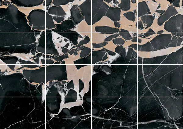 رخام بورتورو أرجنتو الإيطالي مطابقة ربع كتاب