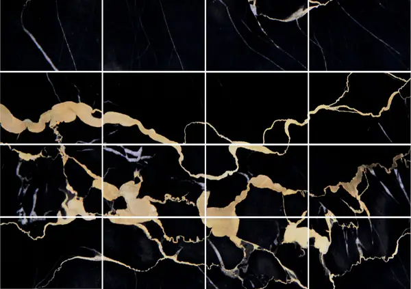 رخام بورتورو إكسترا الإيطالي مطابقة كتاب مزدوج مفتوح