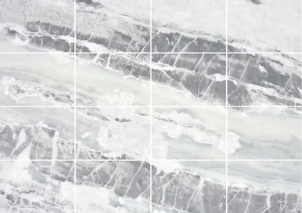 كوارتزيت برازيلي أبيض فاخر مطابقة ربع كتاب