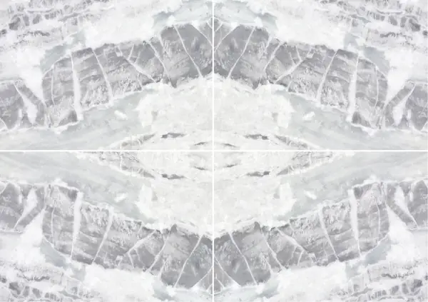 كوارتزيت برازيلي أبيض فاخر عروق متتابعة