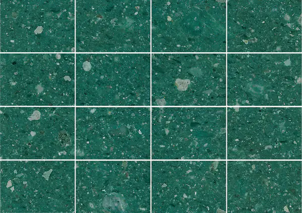 كوارتزيت أخضر بيروفي مطابقة كتاب مزدوج مفتوح