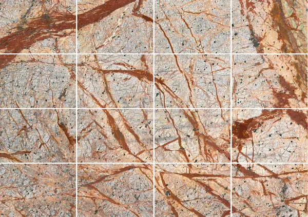 رخام الغابة المطيرة البني الهندي مطابقة ربع كتاب