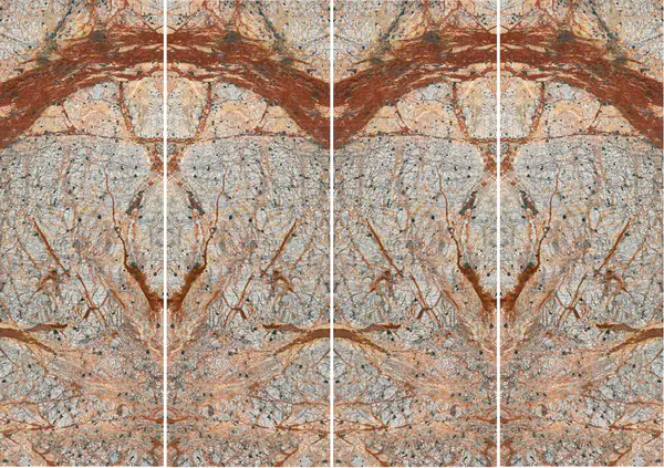 رخام الغابة المطيرة البني الهندي غير مطابق