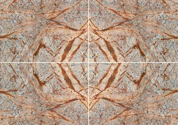 رخام الغابة المطيرة البني الهندي عروق متتابعة