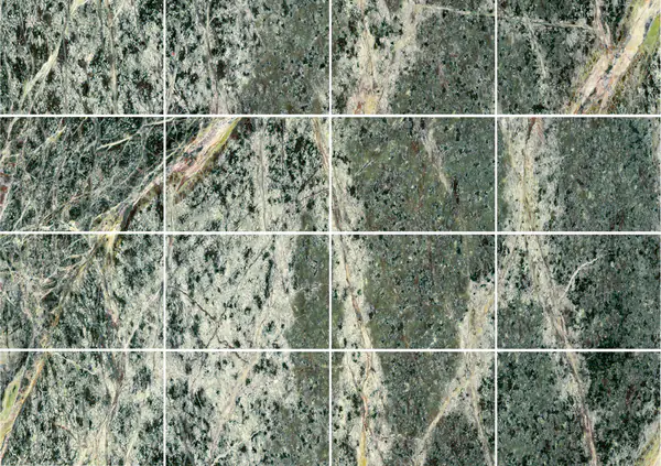 رخام الغابات المطيرة الأخضر الهندي مطابقة كتاب مزدوج مفتوح