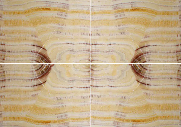 العقيق الإيراني قوس قزح عروق متتابعة