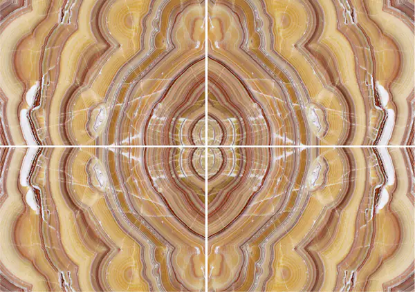 العقيق الإيراني قوس قزح عروق غير متطابقة