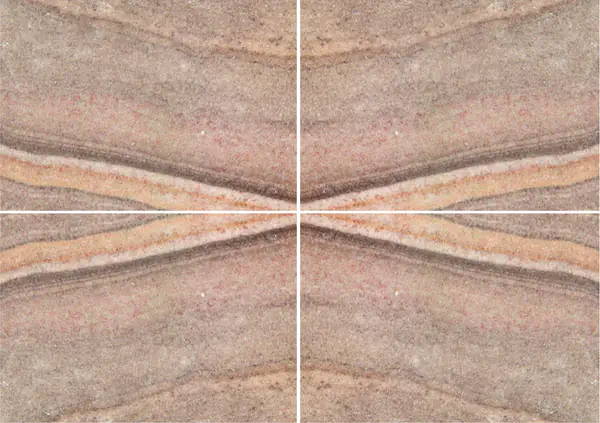 حجر الرمل الهندي قوس قزح عروق غير متطابقة