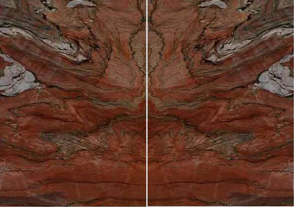 العاصفة الحمراء كوارتزيت برازيلي مطابقة ربع كتاب