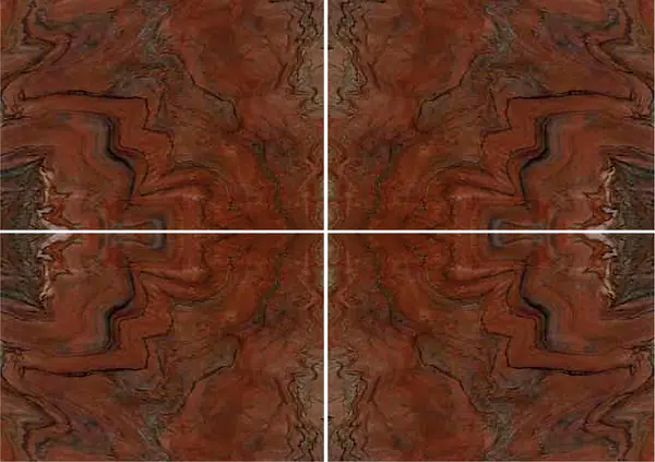 العاصفة الحمراء كوارتزيت برازيلي عروق غير متطابقة