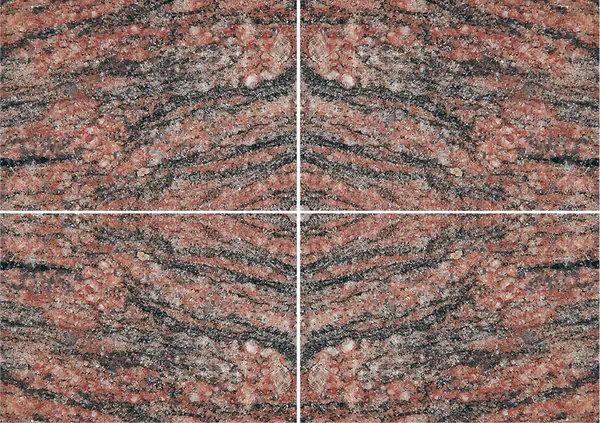 جرانيت النمر الأحمر البرازيلي عروق غير متطابقة